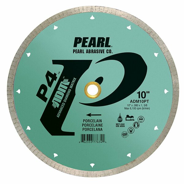 Pearl P4 Porcelain Reactor Blade 10 in., 5/8 in.-1 Arbor ADM10PT